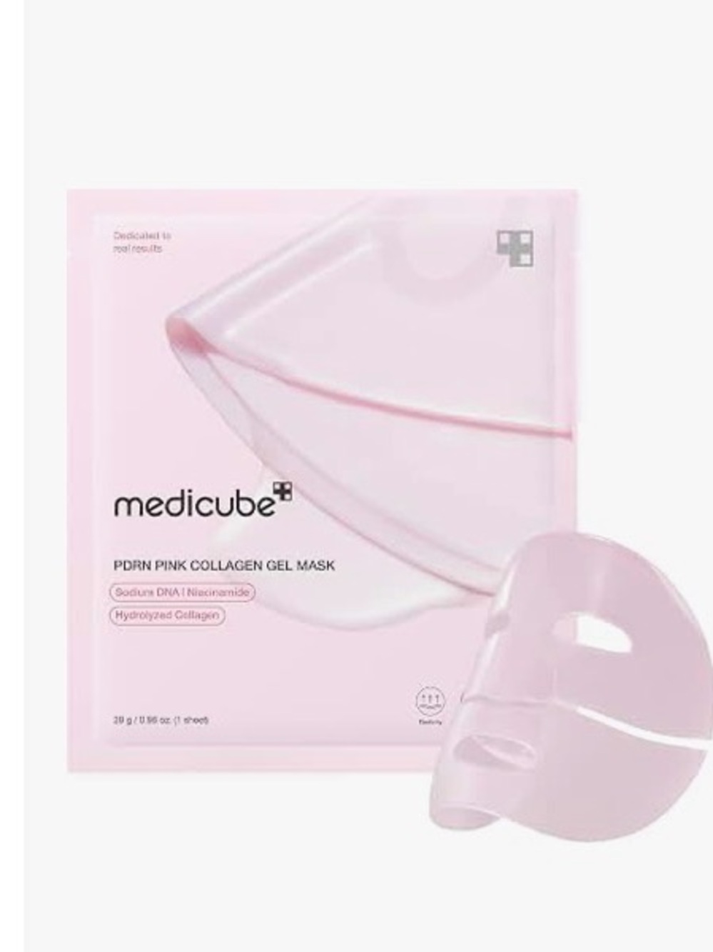 Medicube PDRN Pink Collagen Gel Mask - Hydrating Pink Sheet Mask